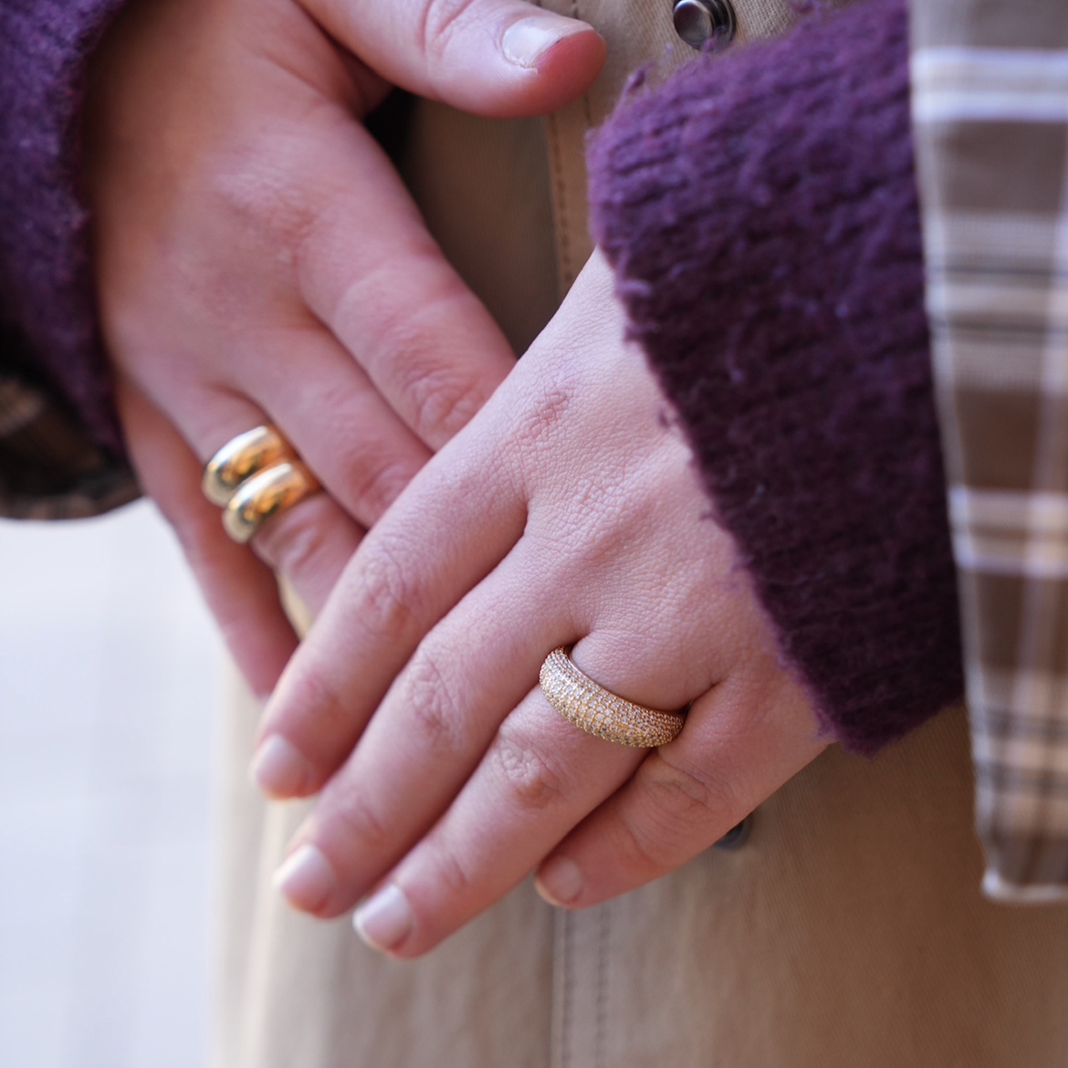 Bague strass