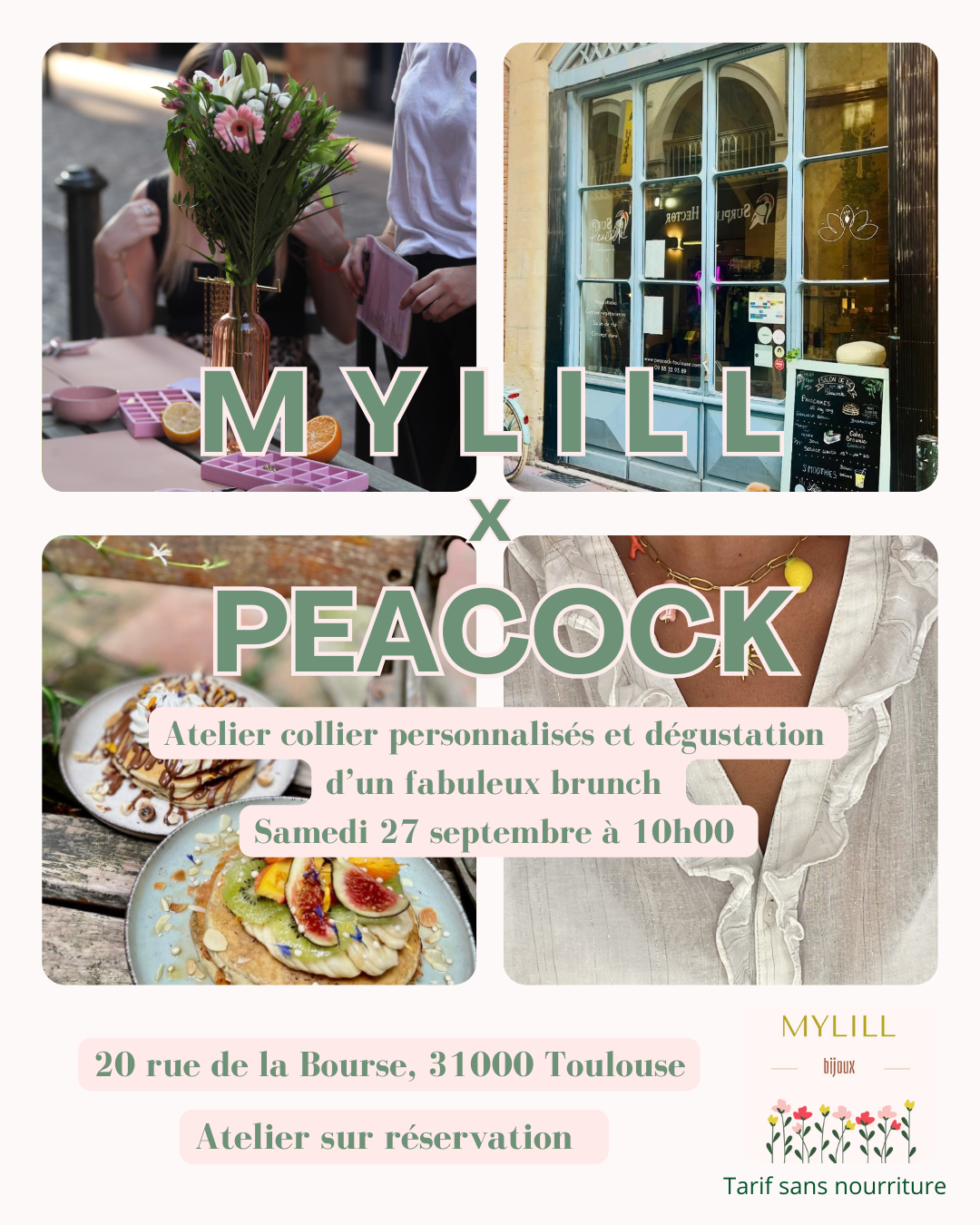 Atelier coller personnalisé chez Peacock 27 septembre 🥞🎀