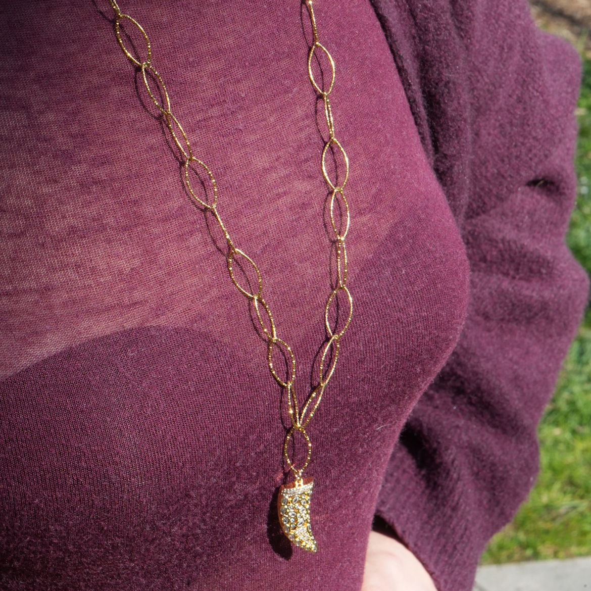 Collier dent strass
