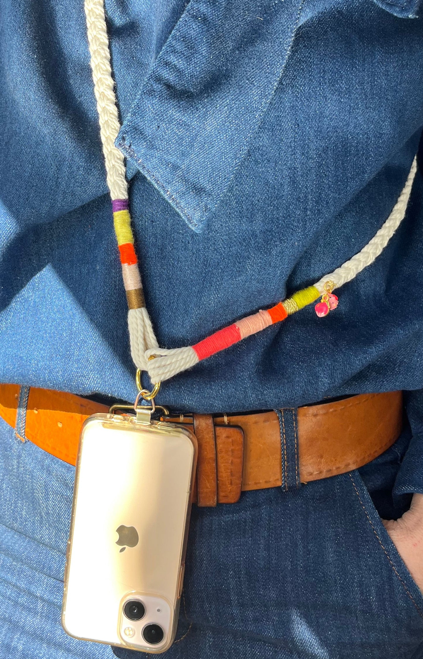 Cordon téléphone coloré