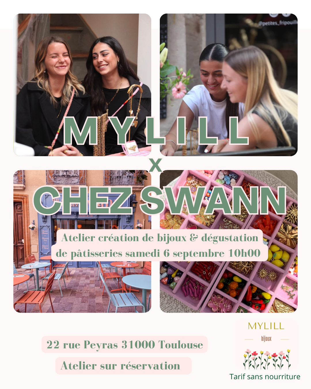 Atelier collier personnalisé chez du coté de chez Swann 6 septembre ✨🍰