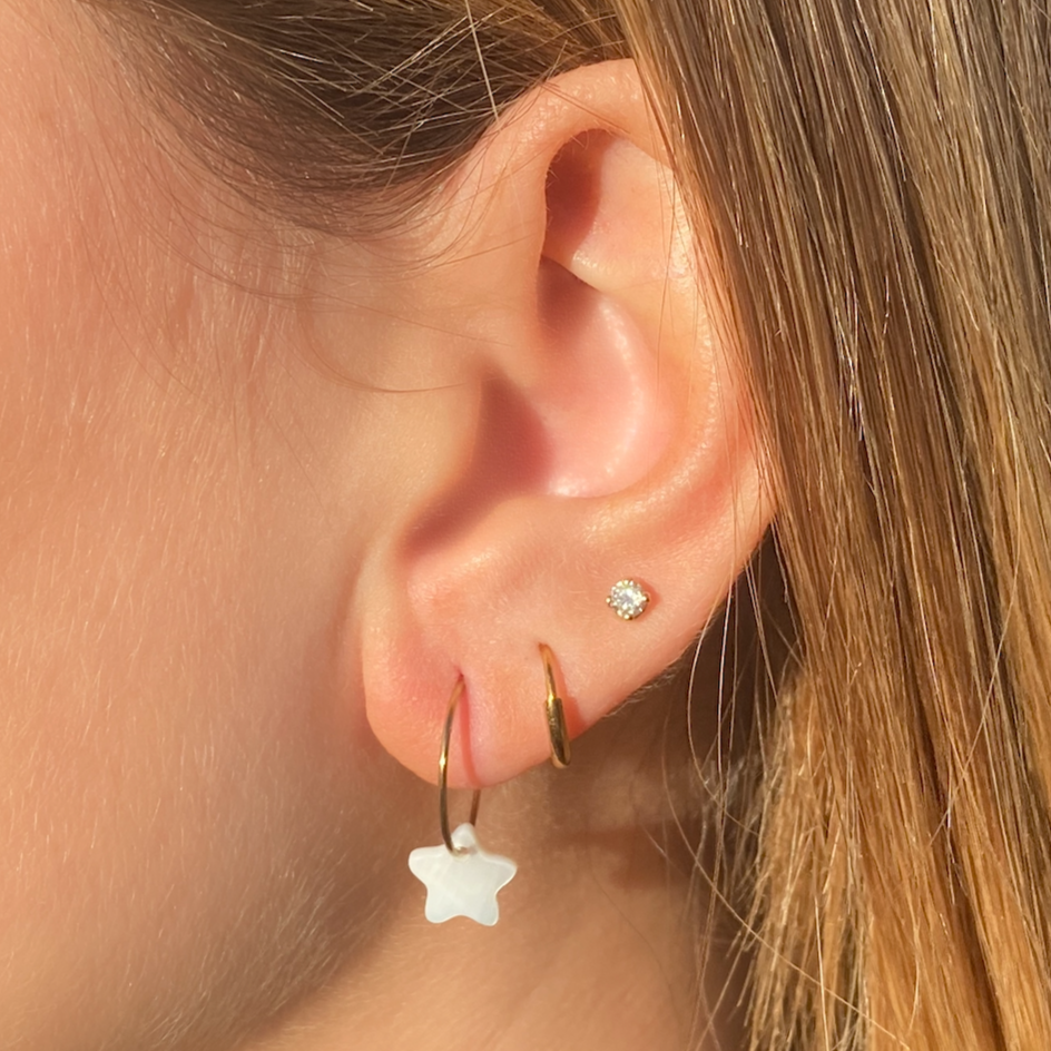 Boucles d'oreilles etoile Clara