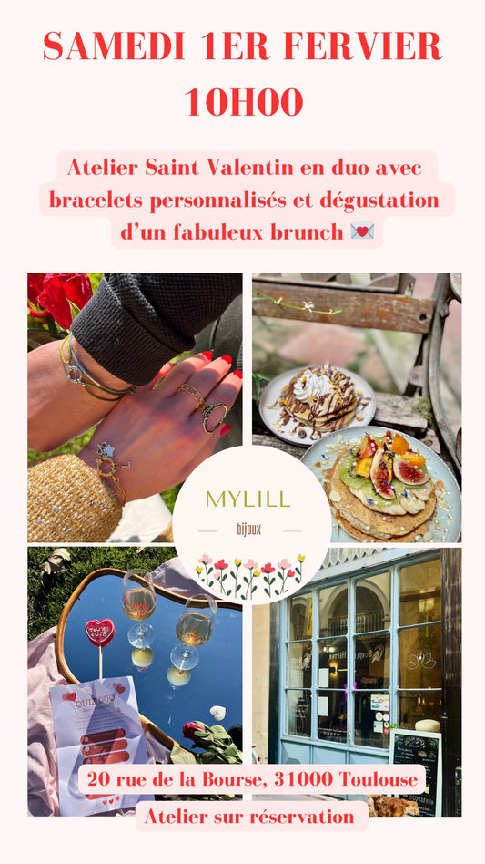 Atelier spécial Saint Valentin avec brunch 1er février 💌