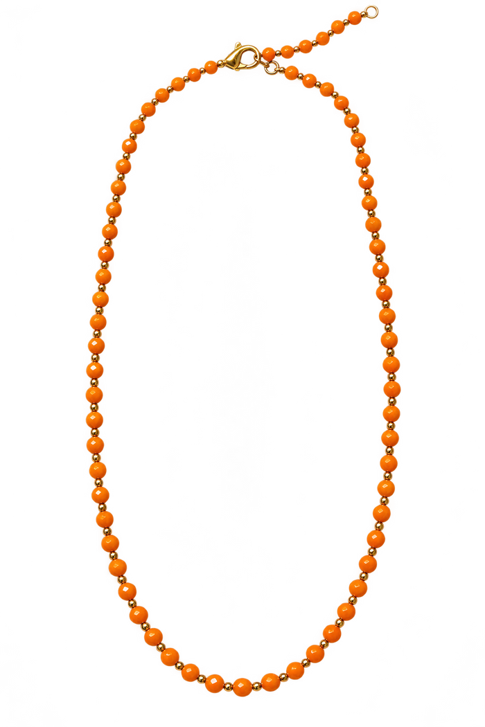 Chaîne colorée collier charms