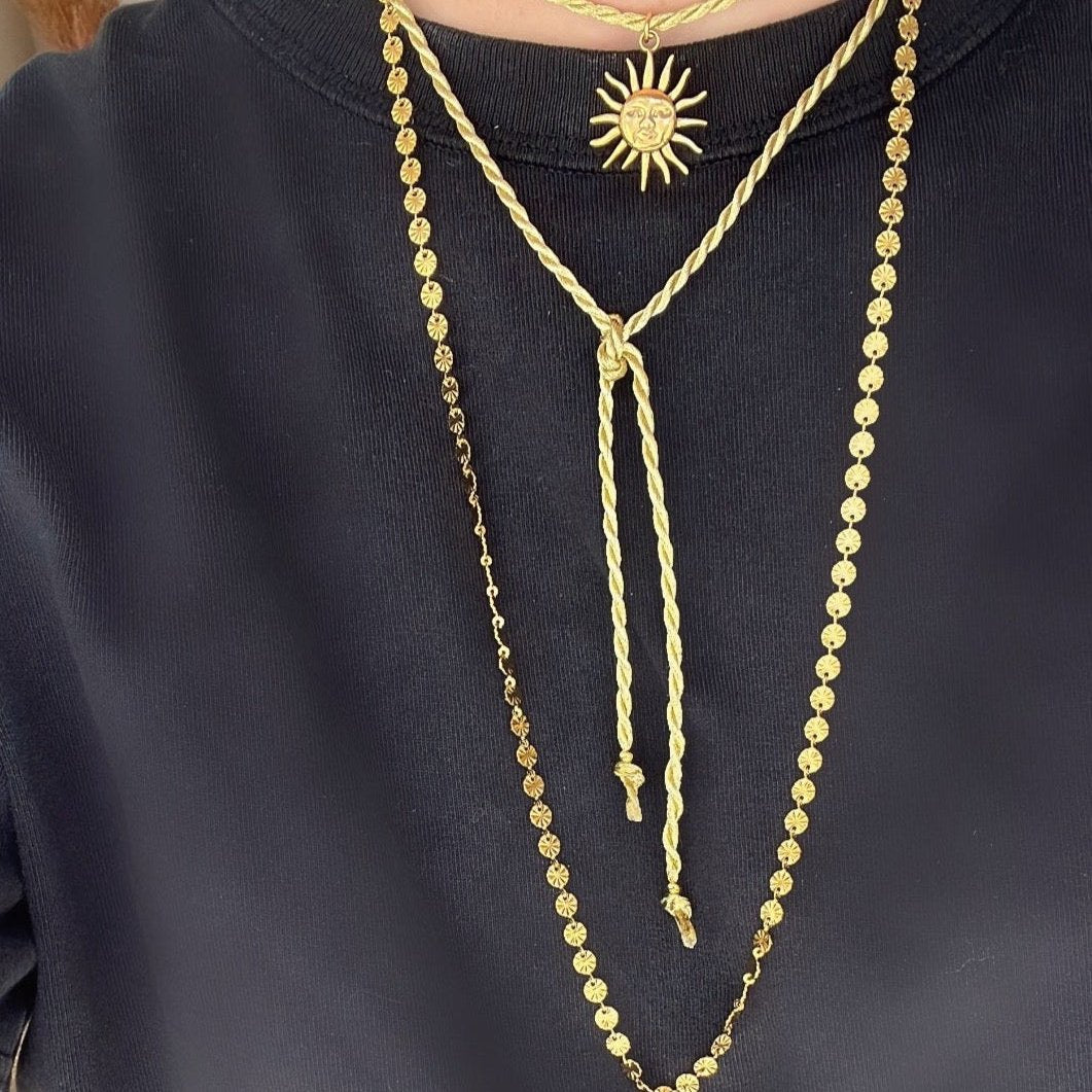 Collier long/chaîne de ventre Lizea