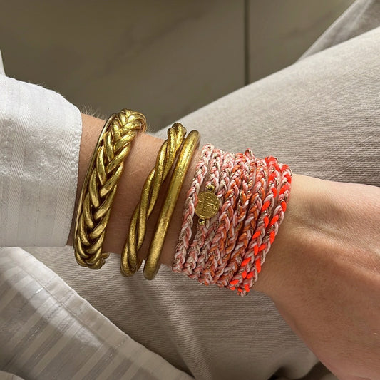 Trio de bracelets tressés