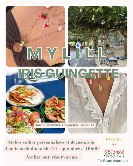 Atelier collier personnalisé IRIS GUINGUETTE 21 septembre ✨