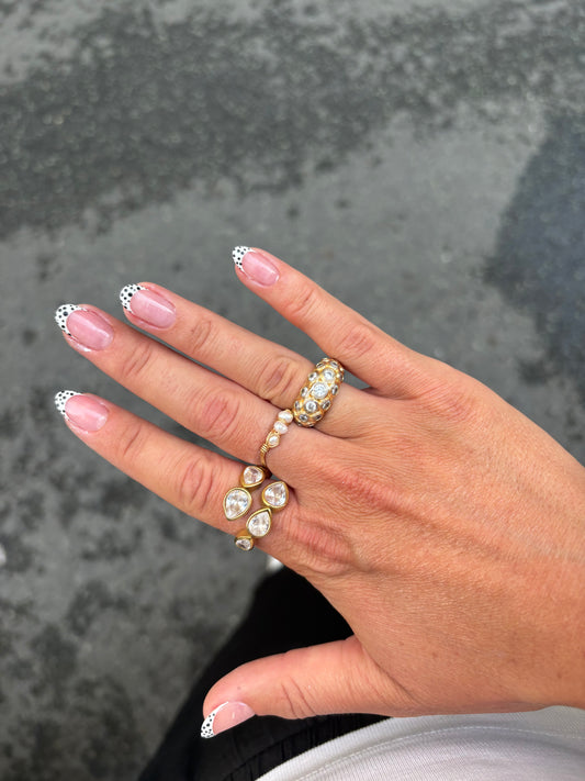 Bague gros strass sukha