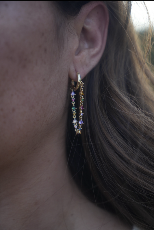 Boucle pédante multicolore