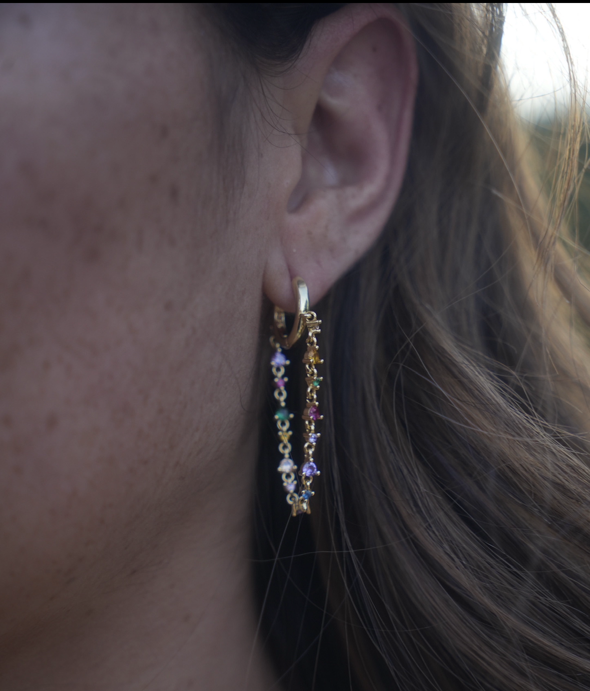 Boucle pédante multicolore