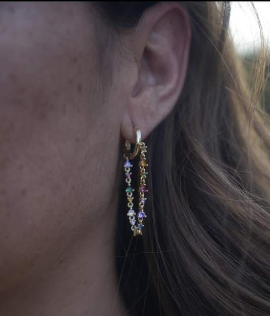 Boucle pédante multicolore