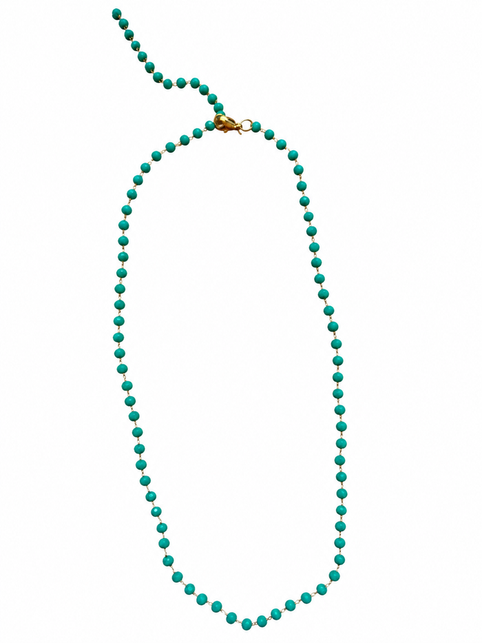 Chaîne colorée collier charms