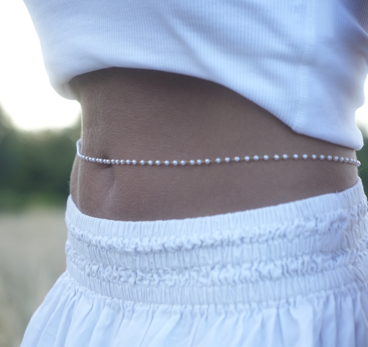 Bijoux de ventre nacré