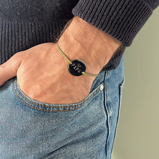 Bracelet personnalisable «toi» homme