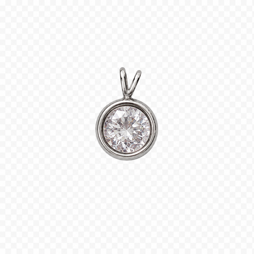 Breloque Strass argentée