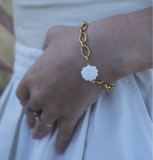 Bracelet coquillage nacré