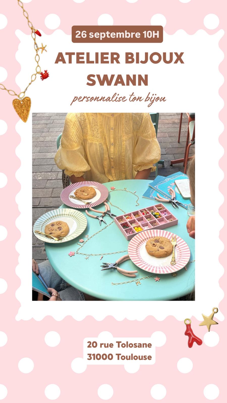 Atelier bijoux MyLill chez Swann à Toulouse le 26 septembre