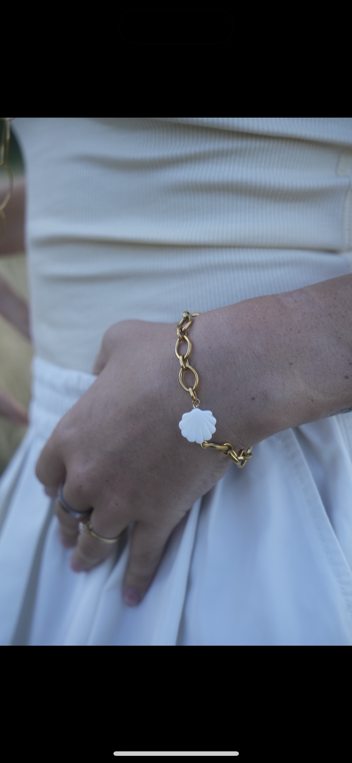 Bracelet coquillage nacré