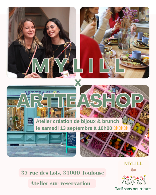 Atelier collier personnalisé chez Arteashop 13 septembre ✨🍒🌸