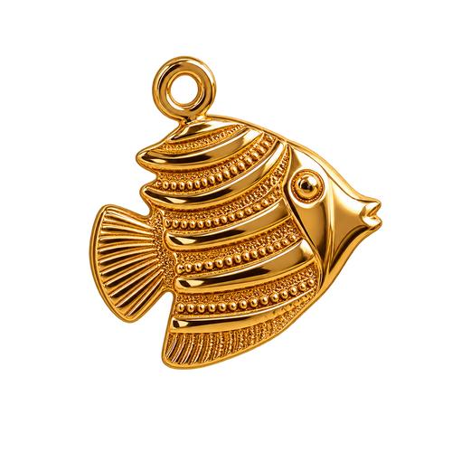 Breloque Gros poisson dorée