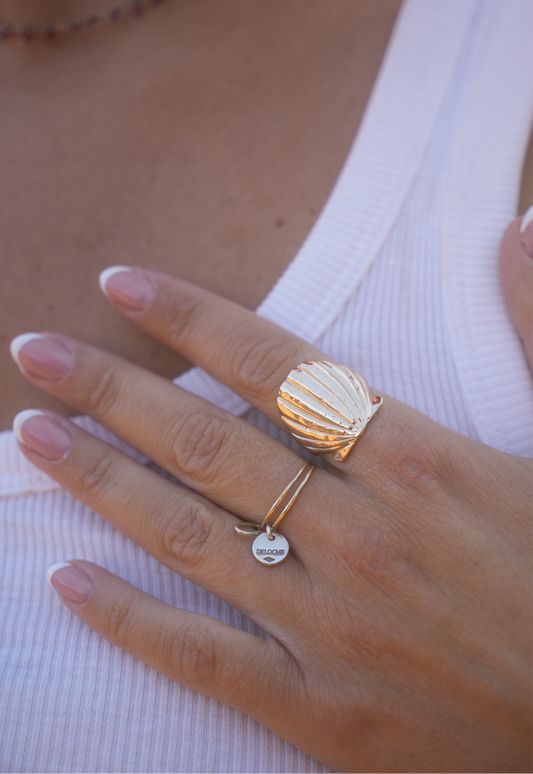 Bague mini coquillage