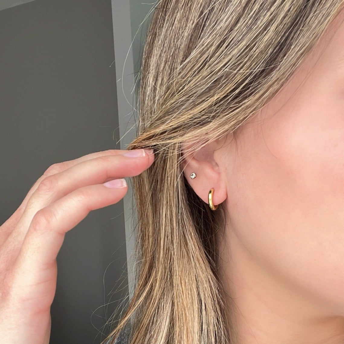 Boucles d’oreilles anneaux simple