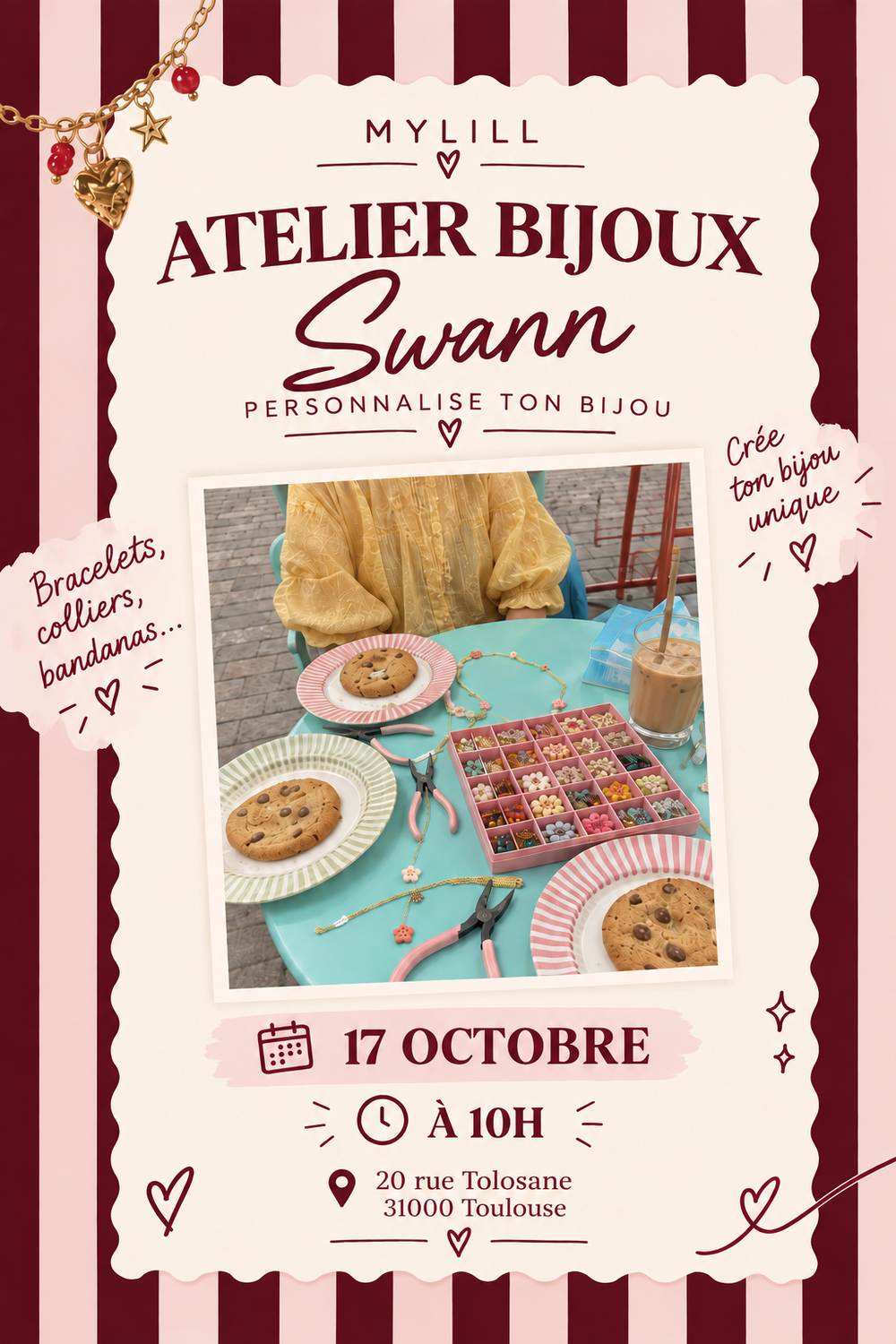 Atelier bijoux — Chez Swann Toulouse — 17 octobre – bijou MyLill