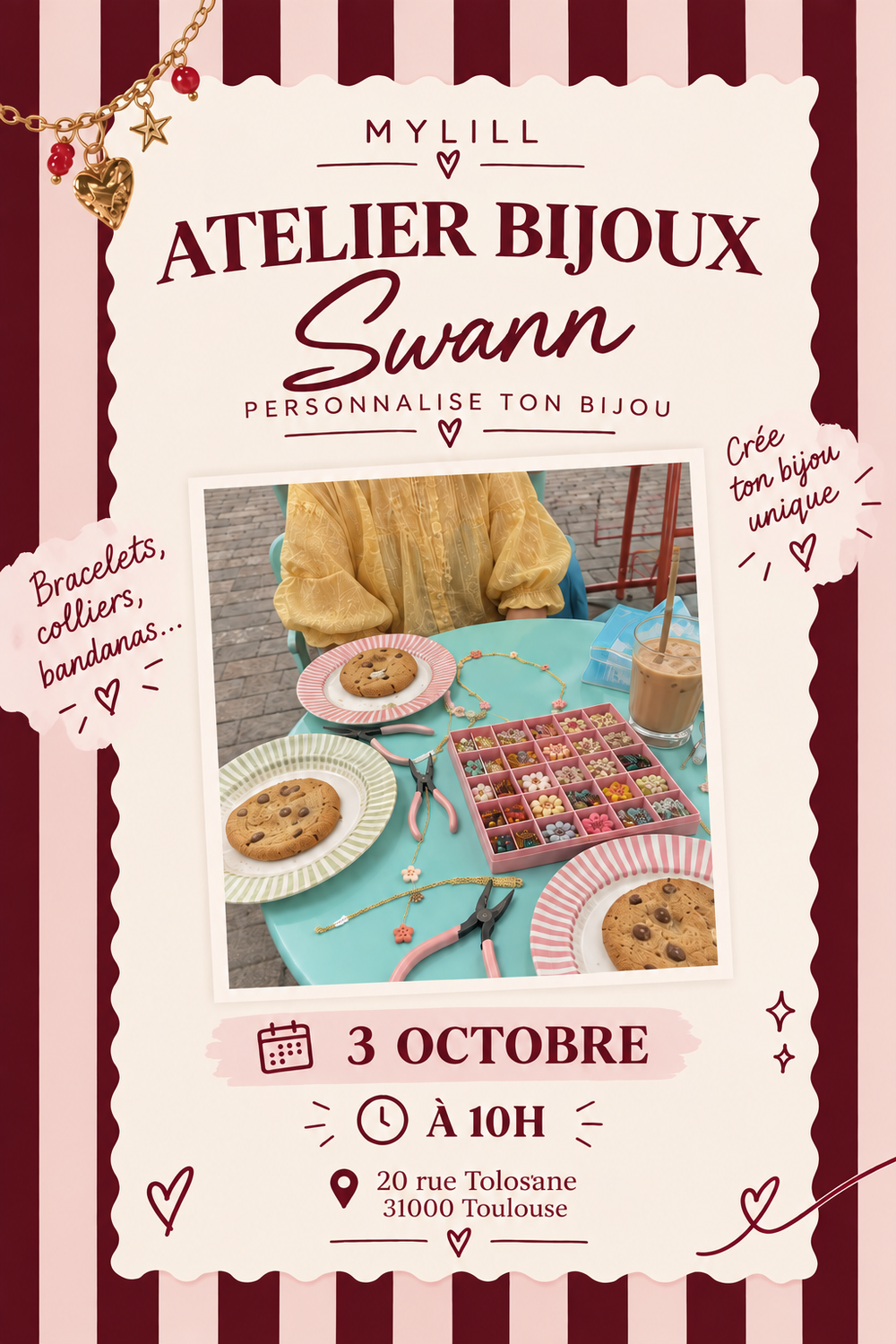 Atelier bijoux Toulouse — Chez Swann — 3 octobre – bijou MyLill