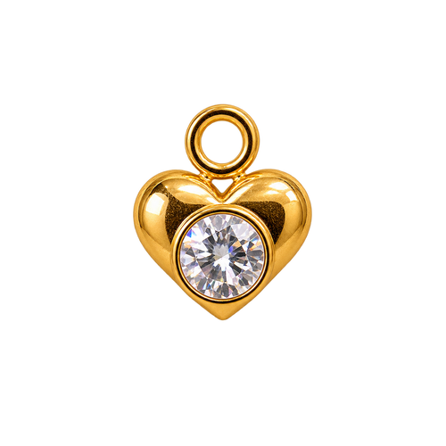 Breloque Cœur avec diamant