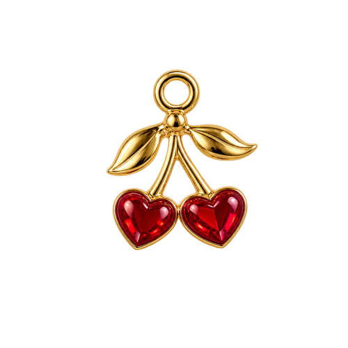 Breloque Cerise strass