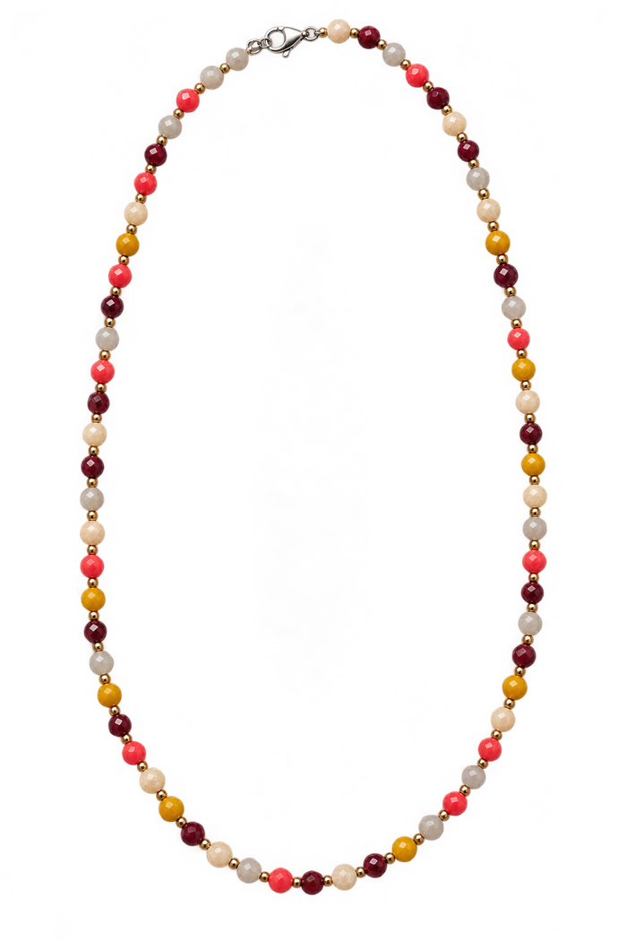 Chaîne colorée collier charms