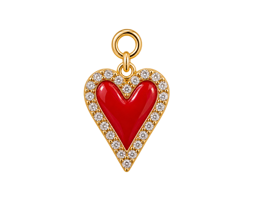 Breloque Cœur rouge